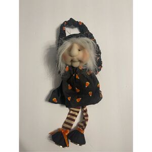 Halloween Decorations Wall Door Handle Decor Witch With Bell Feet